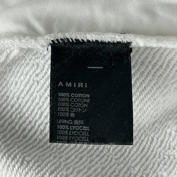 Amiri White & Red MA Logo Sweatpants - Picture 4 of 4